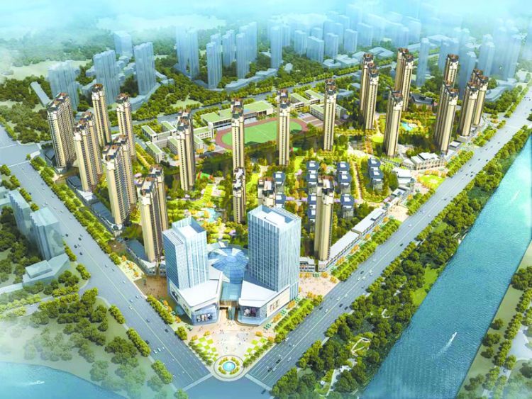 正在建设中的服务功能完善、配套设施齐全的高档小区正立关川景湾。